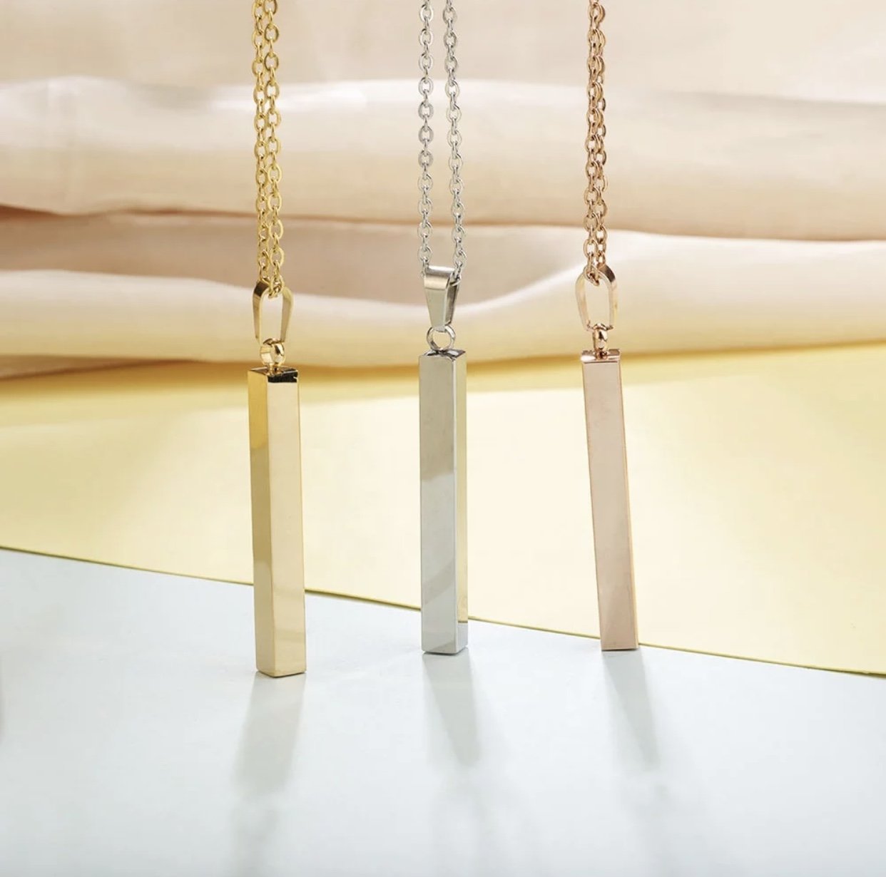 Winsome Vertical Bar Necklace