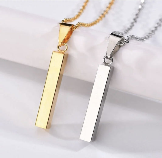 Winsome Vertical Bar Necklace